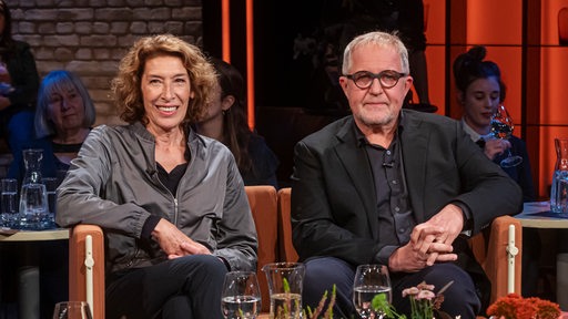 Adele Neuhauser und Harald Krassnitzer im 3nach9-Studio
