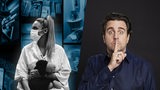 Collage zeigt Ausschnitte aus Podcast-Covern