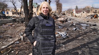 Die Reporterin Katrin Eigendorf im Kriegsgebiet der Ukraine