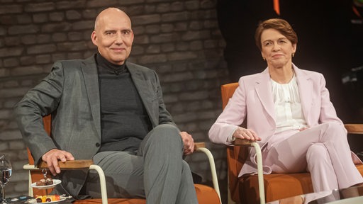 Eckhard Nagel und Elke Büdenbender in der Talksendung 3nach9