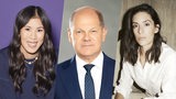 Mai Thi Nguyen-Kim, Olaf Scholz und Andrea Petkovic (Montage)