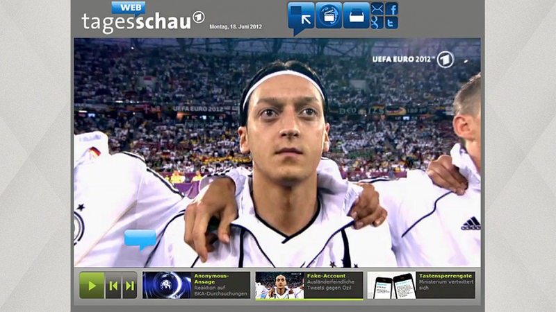 Screenshot Tageswebschau Özil