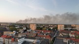 Rauchsäule über Bremerhaven